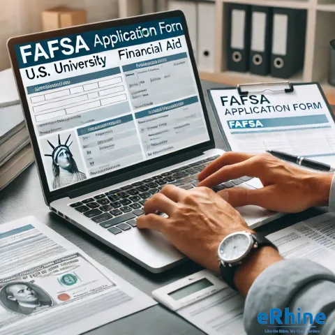 FAFSA Assistance by eRhine LLC – expert guidance in completing the Free Application for Federal Student Aid (FAFSA), ensuring accurate and timely submission for financial aid eligibility
