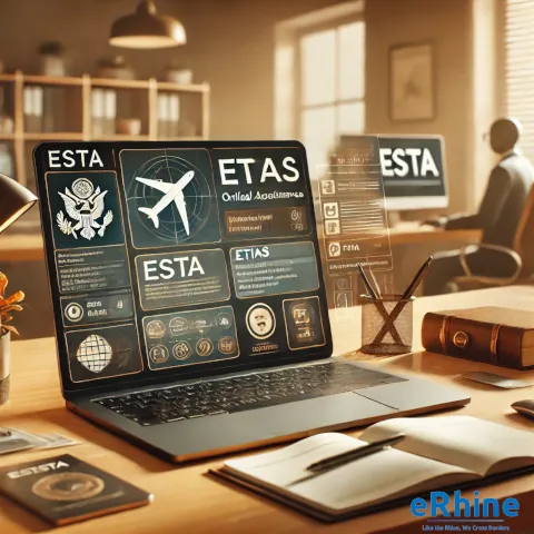ESTA & ETIAS Application Assistance by eRhine LLC – expert guidance for smooth and accurate travel authorization applications.