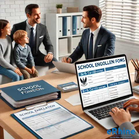School Enrollment Support for Families by eRhine LLC – expert assistance in navigating school enrollment, documentation, and local education systems for families relocating to new areas.