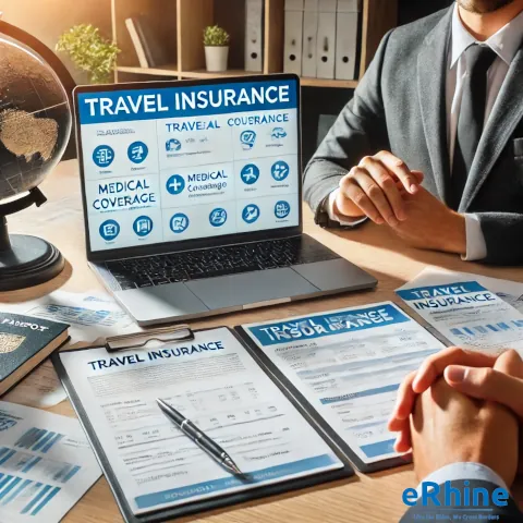 Travel Insurance Services by eRhine LLC – comprehensive coverage options for international and domestic travel, including medical insurance and trip protection.