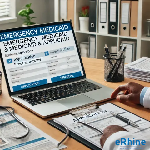 Regular & Emergency Medicaid Assistance by eRhine LLC – professional guidance for applying to both regular and emergency Medicaid programs, ensuring accurate and timely submissions.