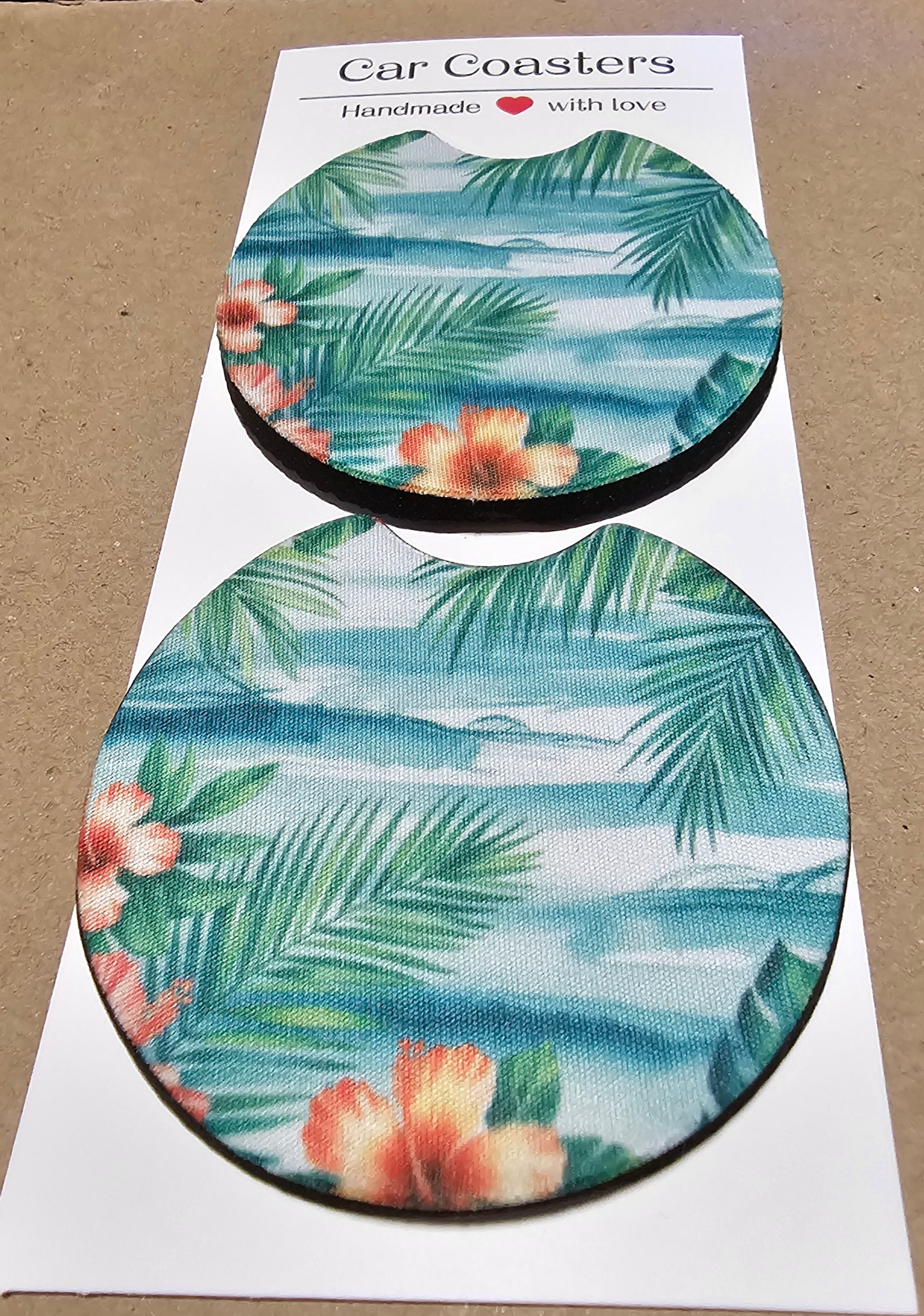 Car Coaster 2 pk - Tropical