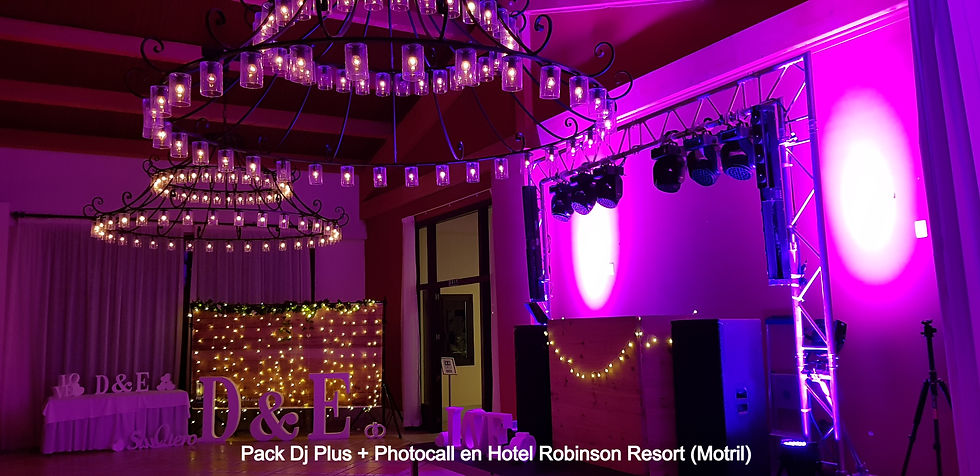 Pack Dj boda Hotel robinson motril