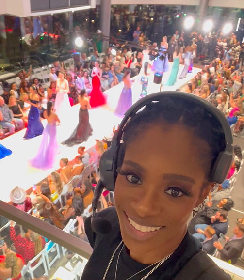 Model Coordinator Cherry Davis Boyce working fashion week