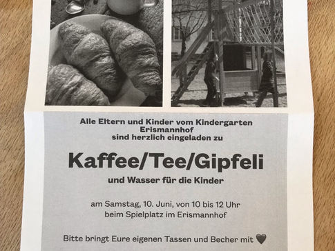 Kindergarten Erismannhof: get to know other parents
