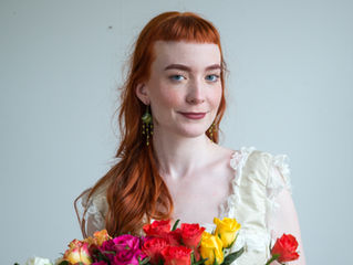 My with flowers.