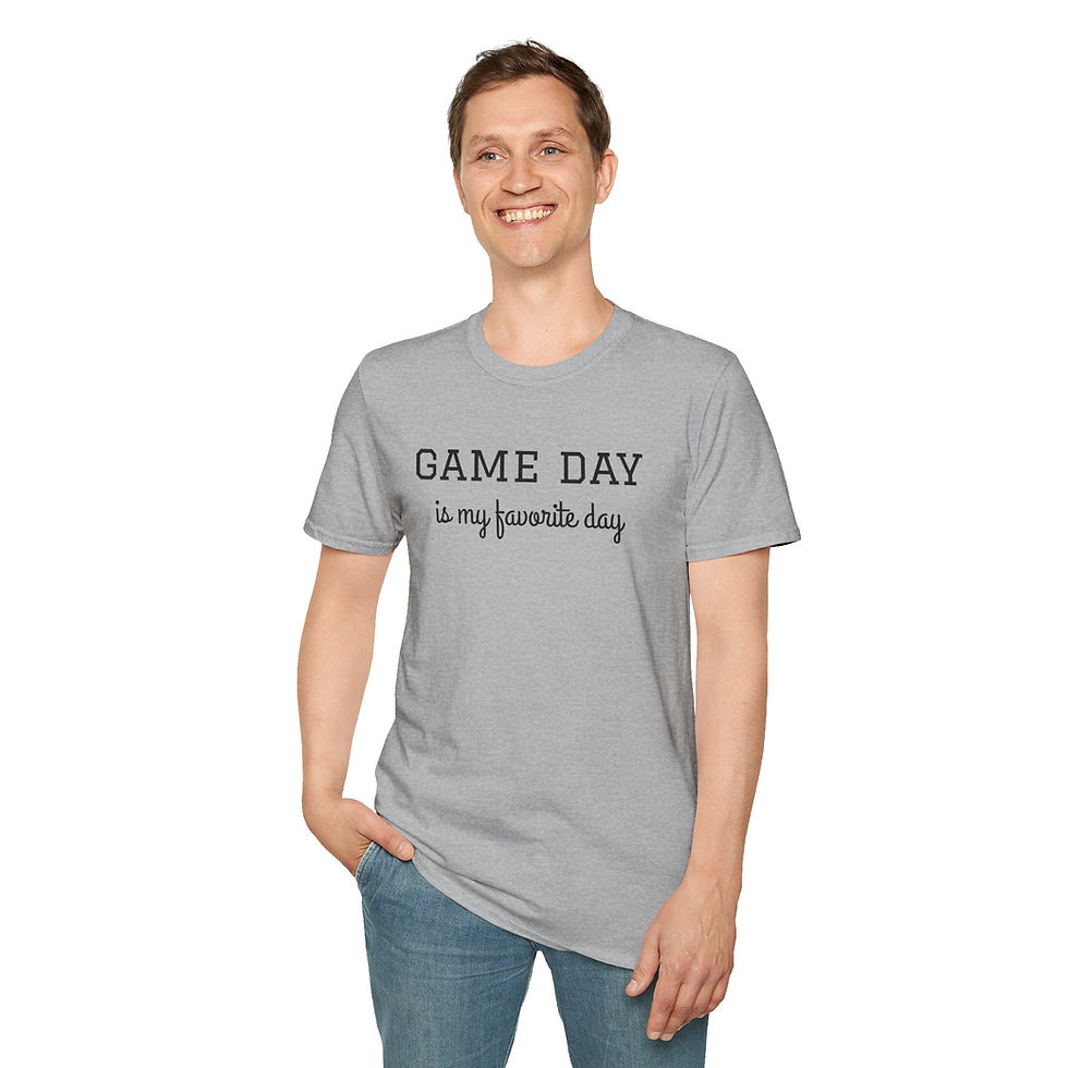 Thumbnail: Game Day T-Shirt — "Game Day is my favorite day" Casual Fan Tee