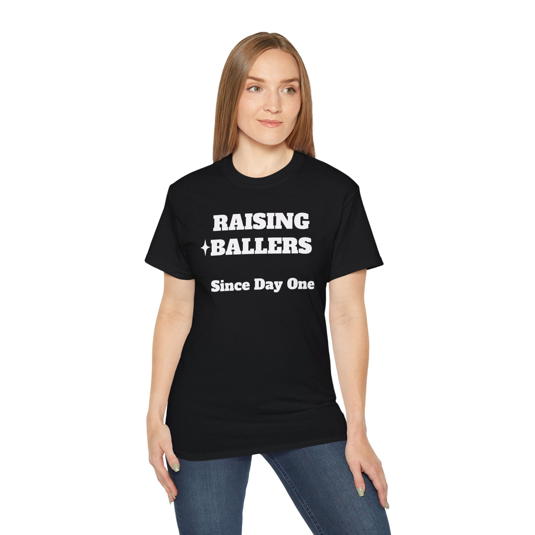 Raising Ballers Tee - "Since Day One" Basketball Parent T‑Shirt