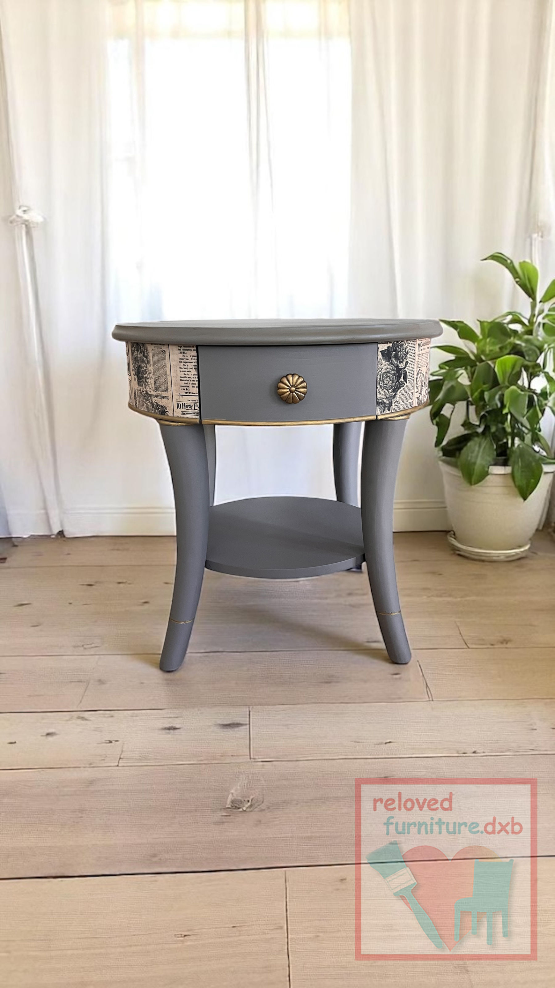 Bespoke vintage style small table / side table