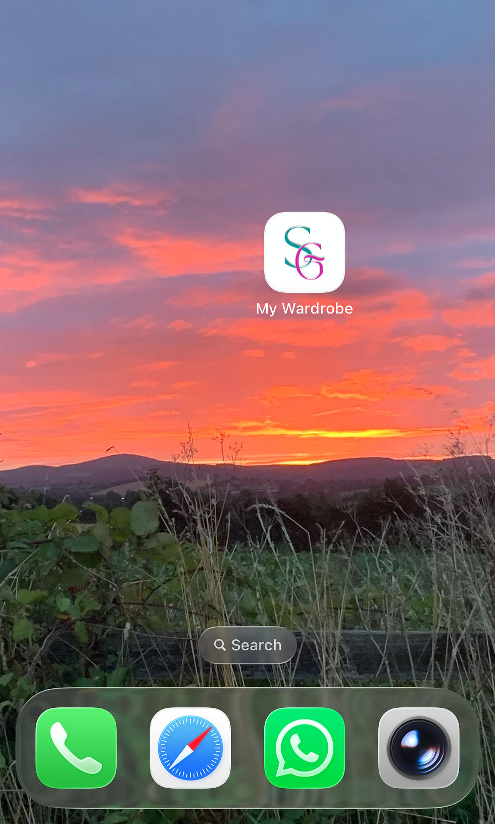Screenshot of a homescreen