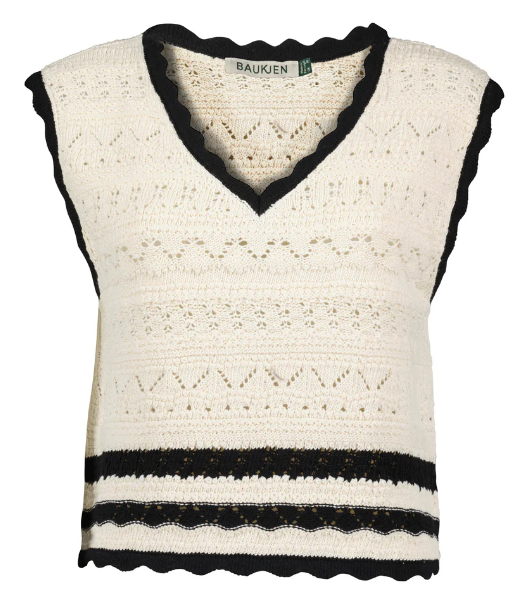 Black and white tank top