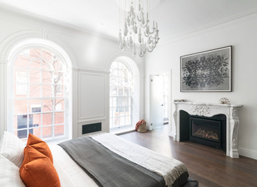 Maison Vernon 1B Master Bed Fireplace TA