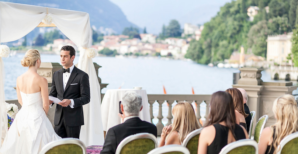 Lake Como wedding ceremony