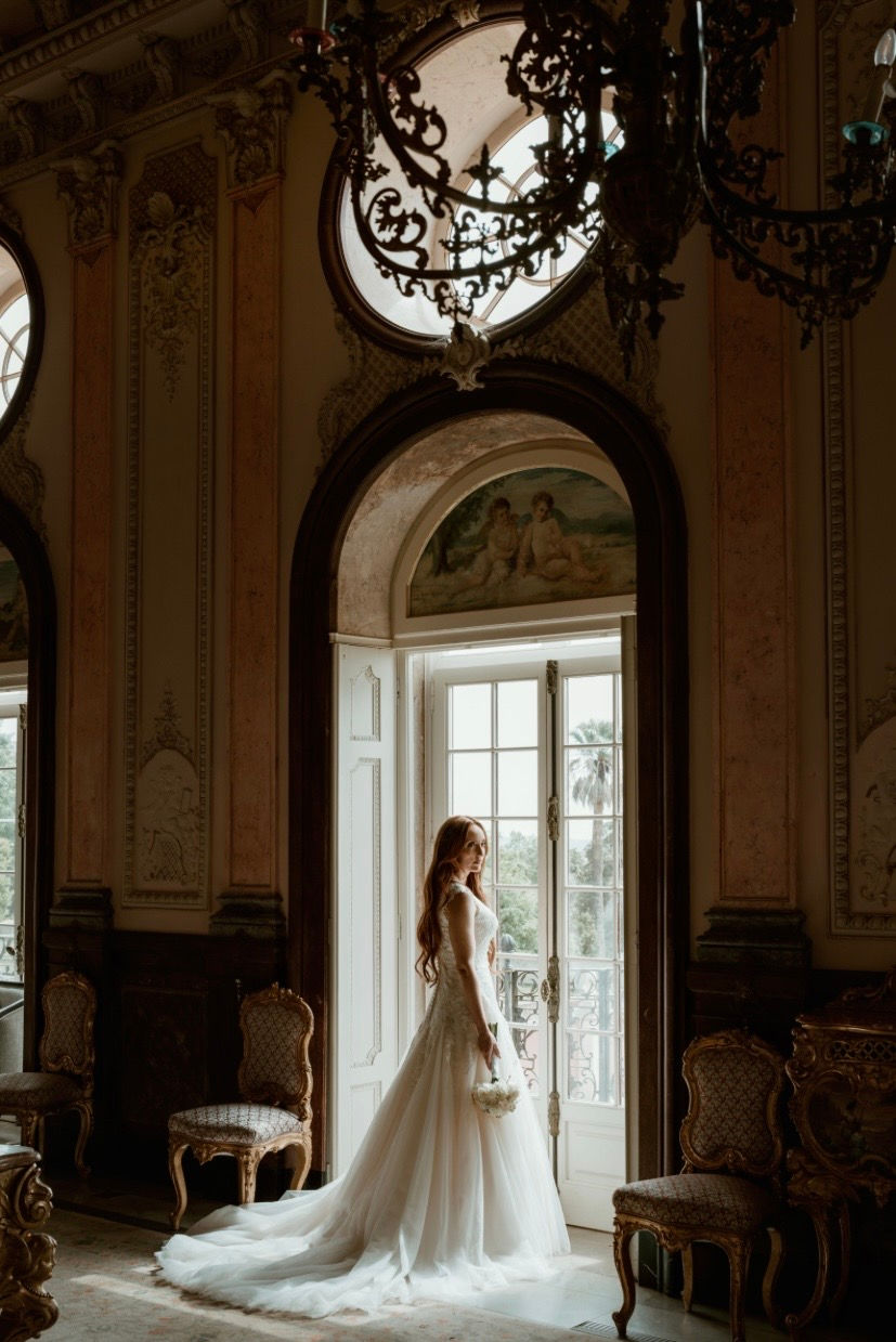Palácio de Estoi wedding bride