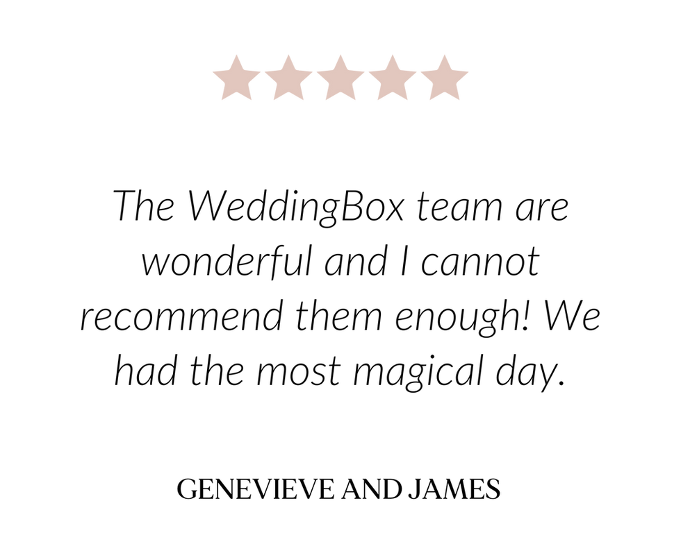 WeddingBox Testimonials