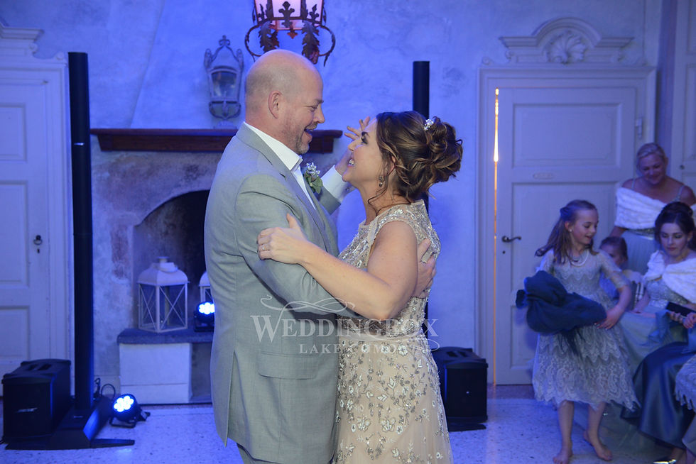 First dance, Villa Regina Teodolinda wed