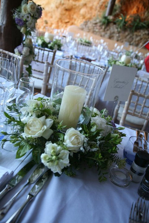 Wedding table arrangements