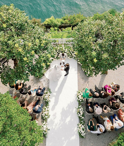 Villa Cipressi 2023 wedding drone photography