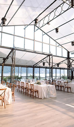 Glasshouse wedding in Italy