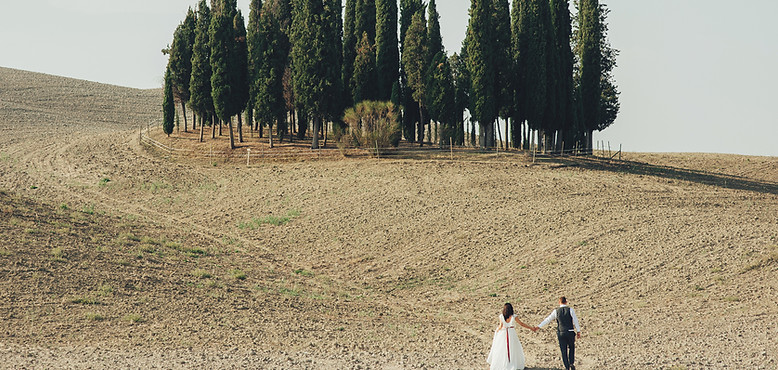 Wedding in the Tuscany countryside, Italy