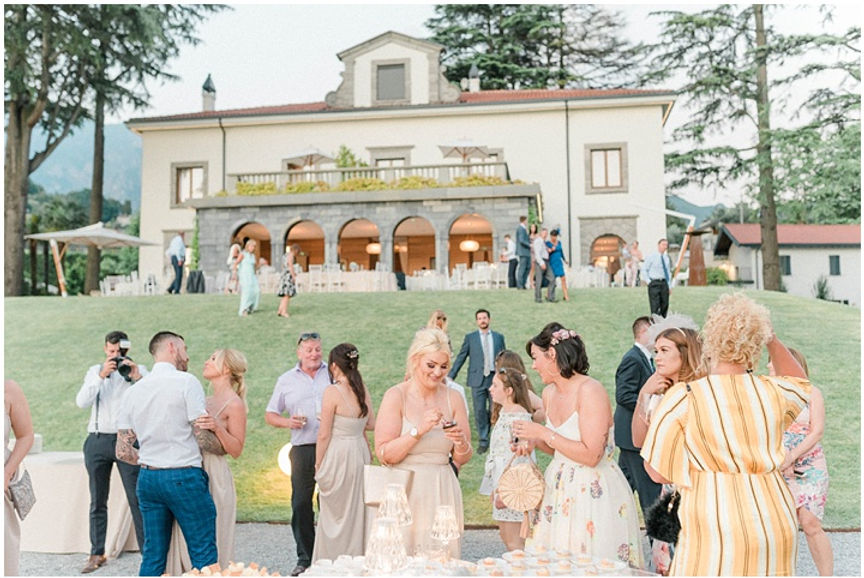 Villa Lario garden wedding with view