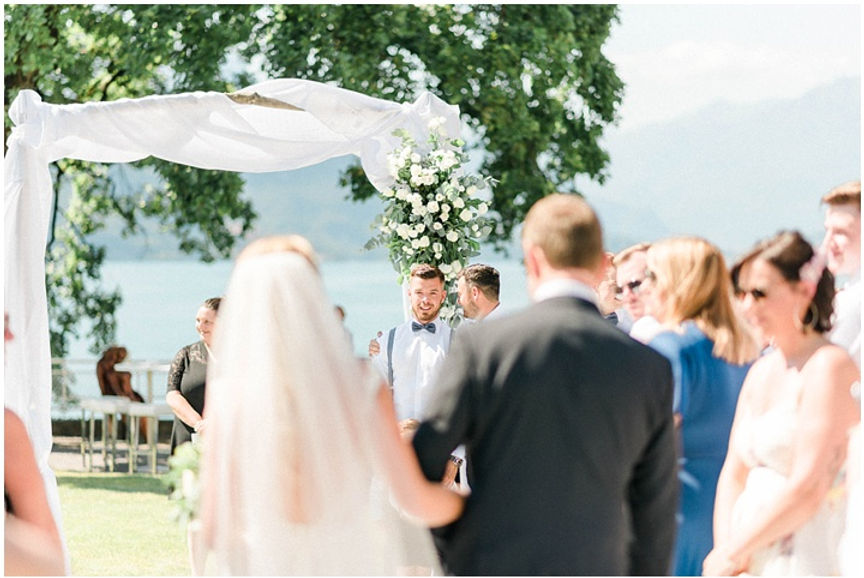 Beautiful wedding ceremony arch