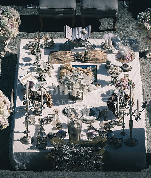 Elaborate Persian Spread at Villa Erba on Lake Como