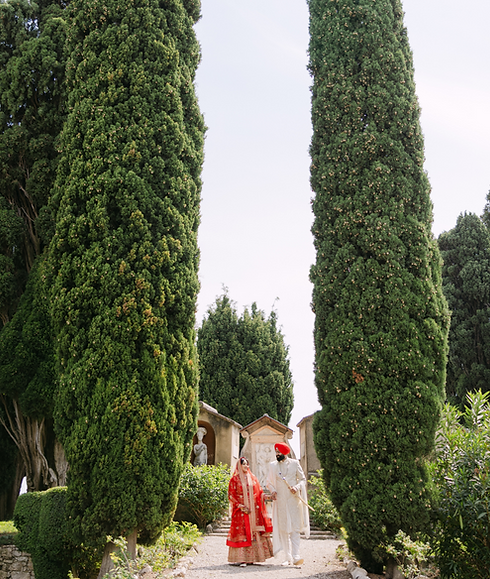 Villa San Vigilio Lake Garda wedding ceremony