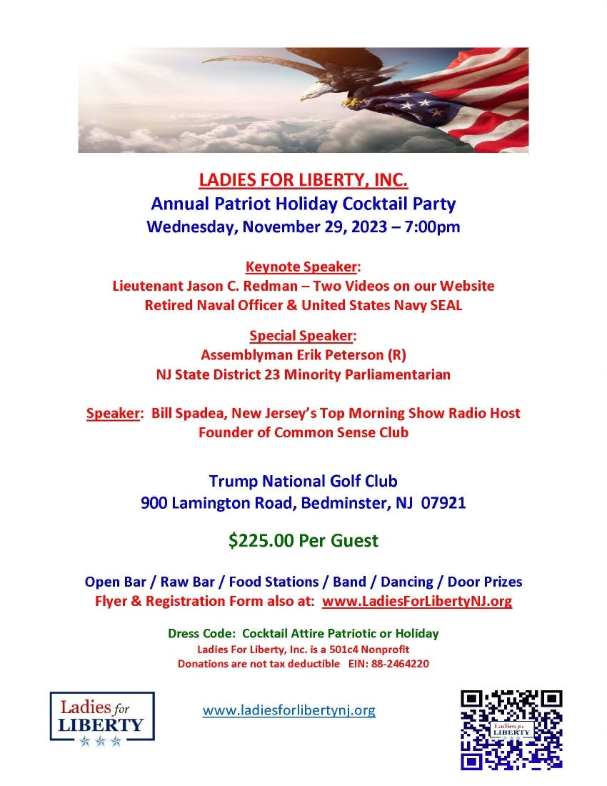 Ladies for Liberty Annual Patriot Holiday Cocktail Party