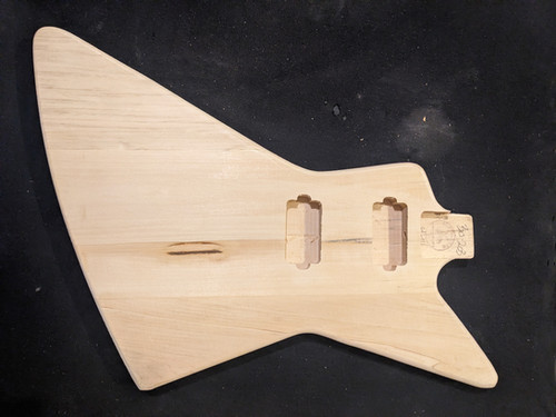 Explorer Type Guitar Body, #30-203 | Supra-Tone