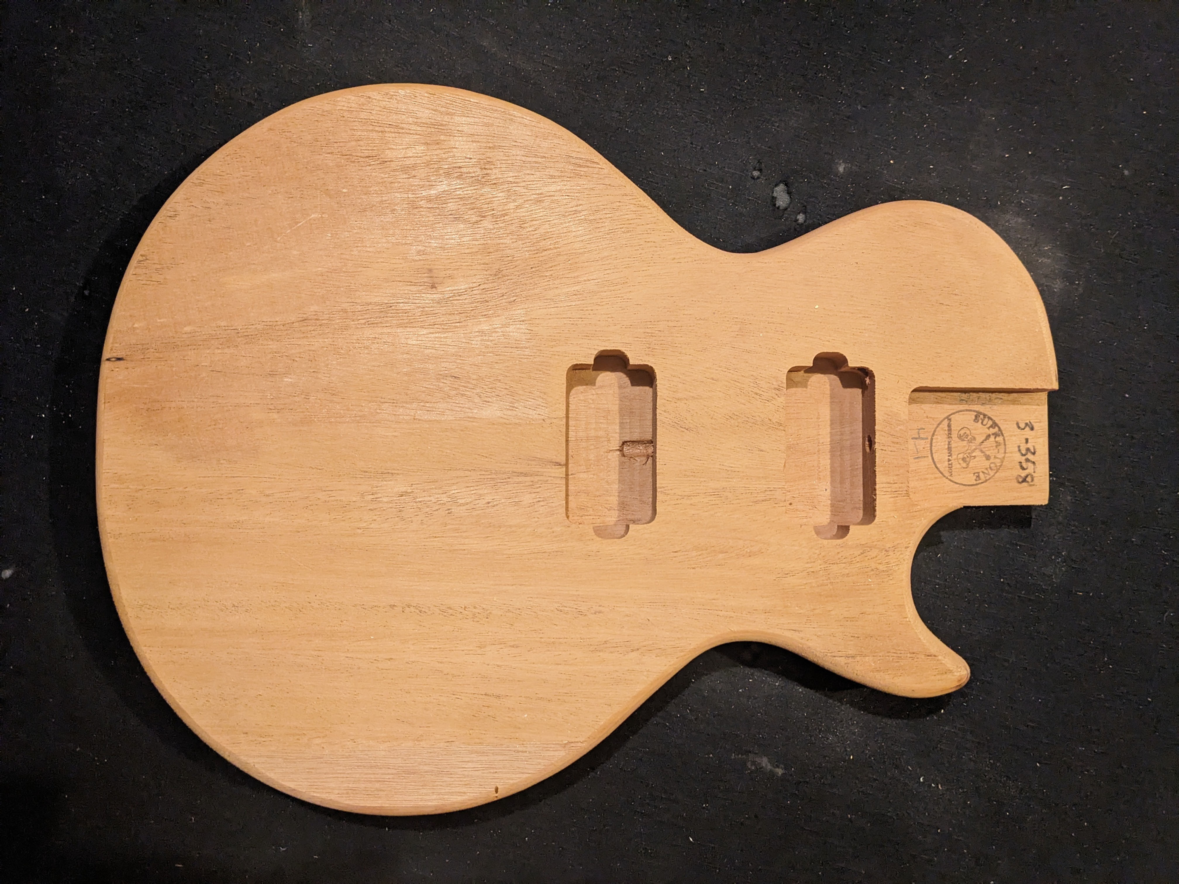 LP Guitar Body, Mahogany, #3-358