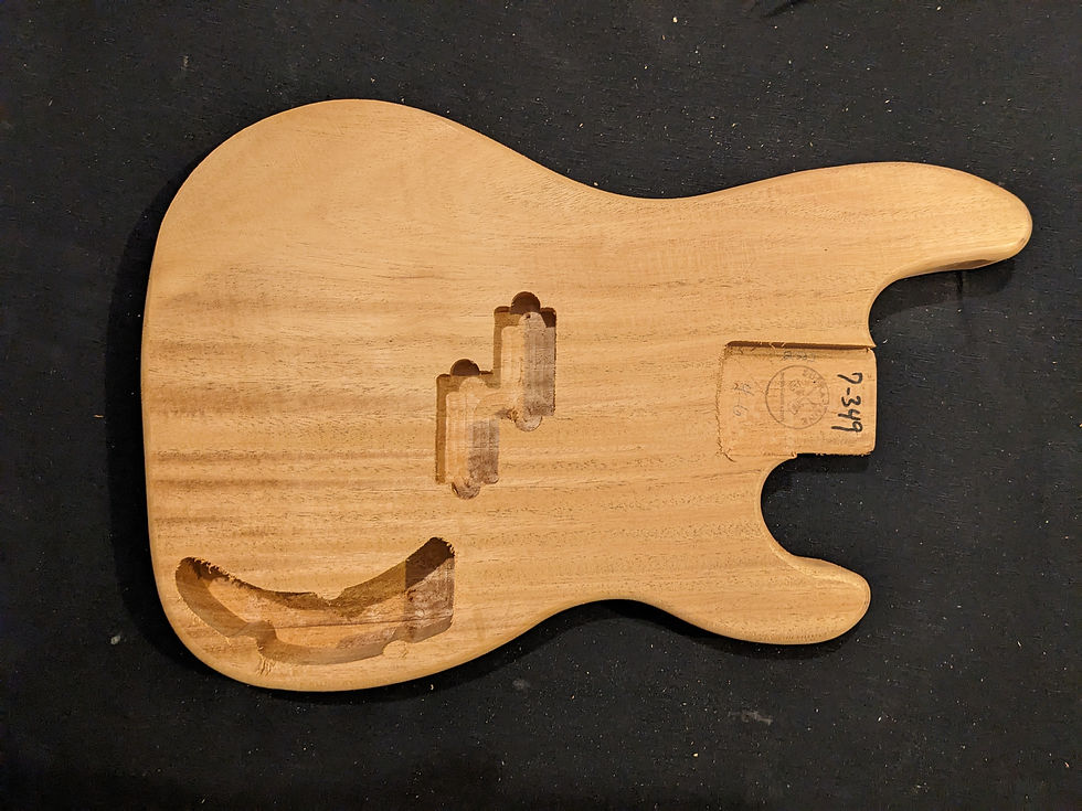 Thumbnail: P Bass body, Mahogany, #7-349 - SINGLE PIECE