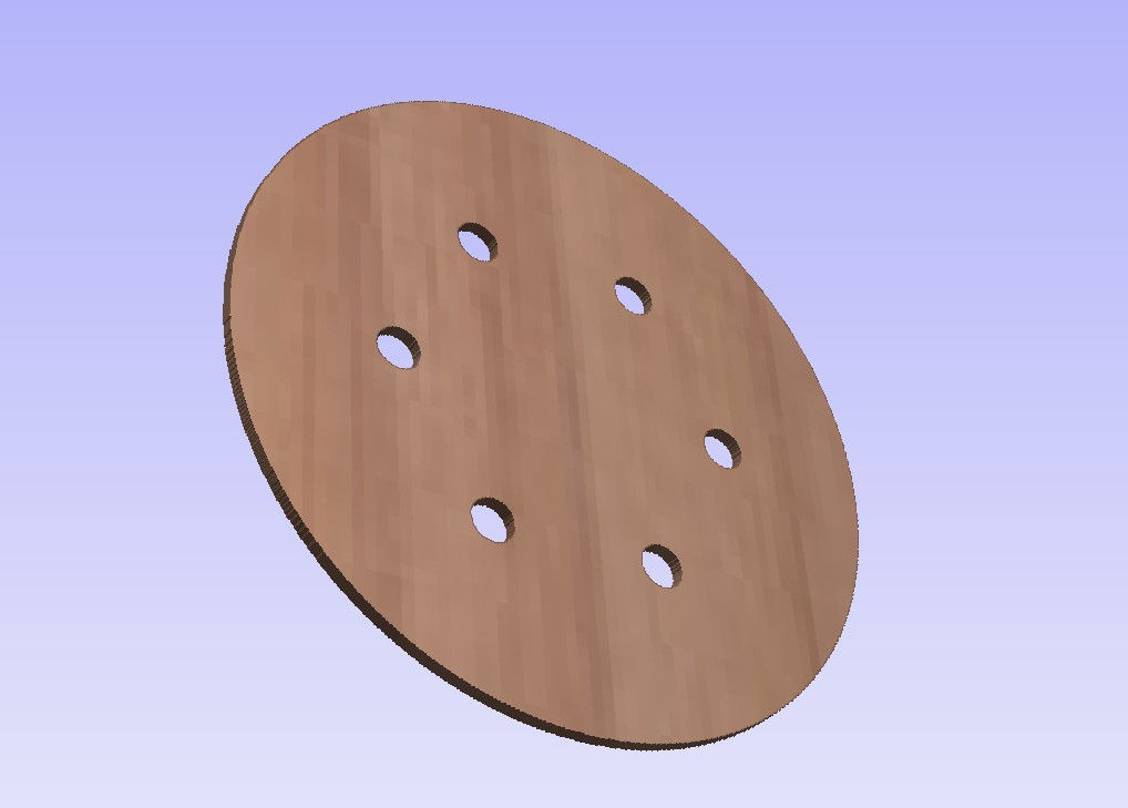 Orbital Sander Pad - SVG and PDF files