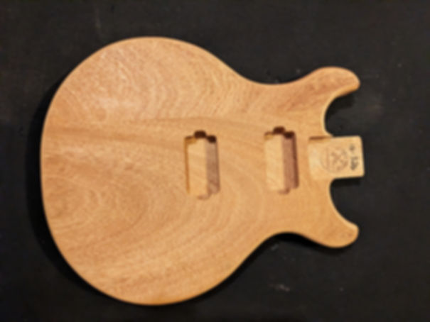 Double Cut Guitar Body, Mahogany, #16-329