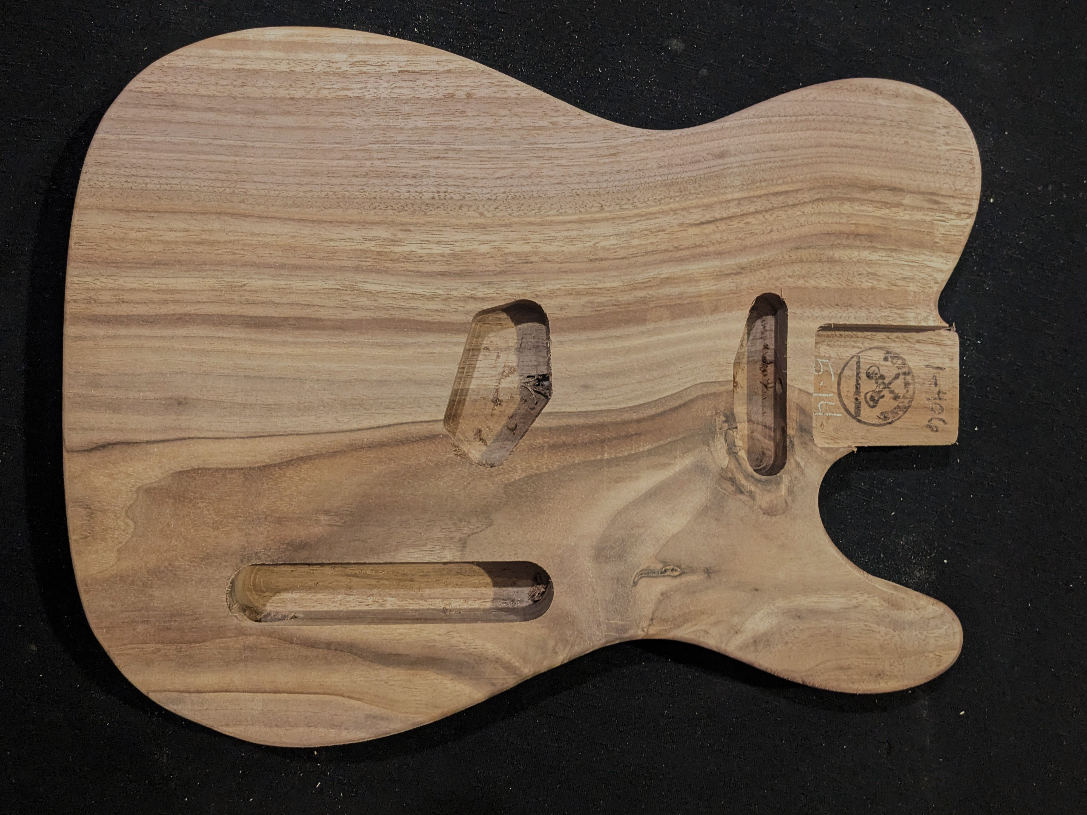 TL Guitar Body, Black Walnut, #1-406