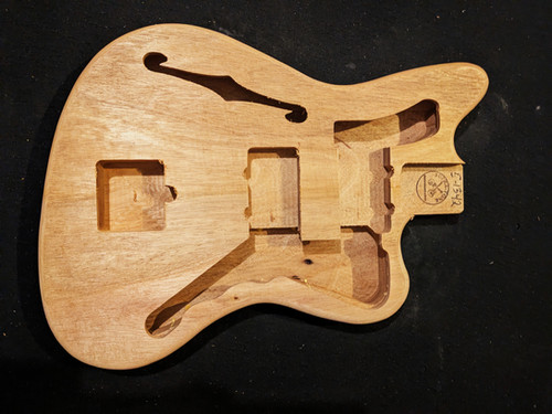 JM Guitar Body, Thinline, Mahogany, #5-1342 | Supra-Tone