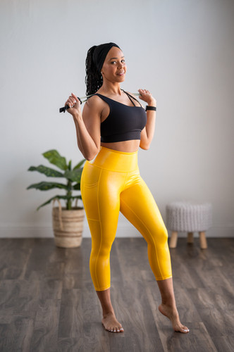 Crop) Slimming Yellow Sunshine | Love Her Shop