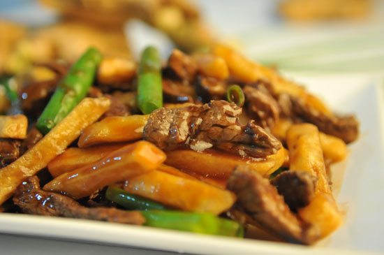 Arranged Food and Objects