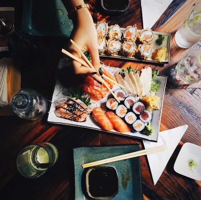 Arranged Food and Objects