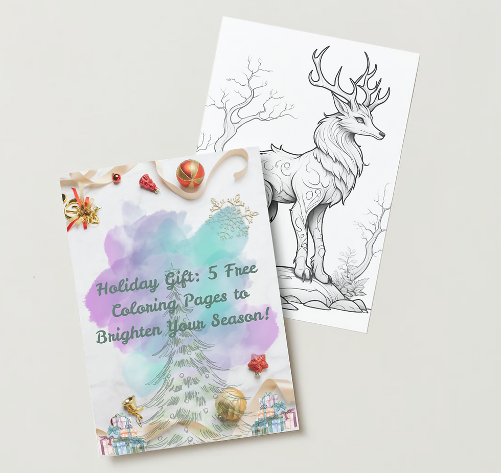 Holiday Gift: 5 Free Coloring Pages to Brighten Your Season