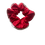Thumbnail: 5 Light Plain Red Glittery Scrunchie