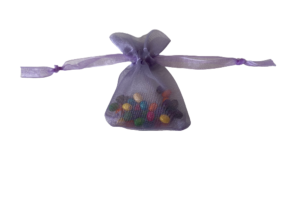 Thumbnail: 70 Lilac Organza Sheer 5x7cm, 7x9cm Gift Bags