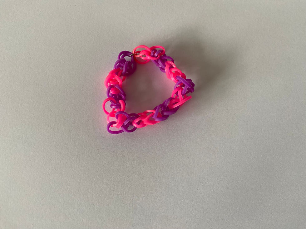 Thumbnail: 8 Multicolored Rubber Band Bracelet