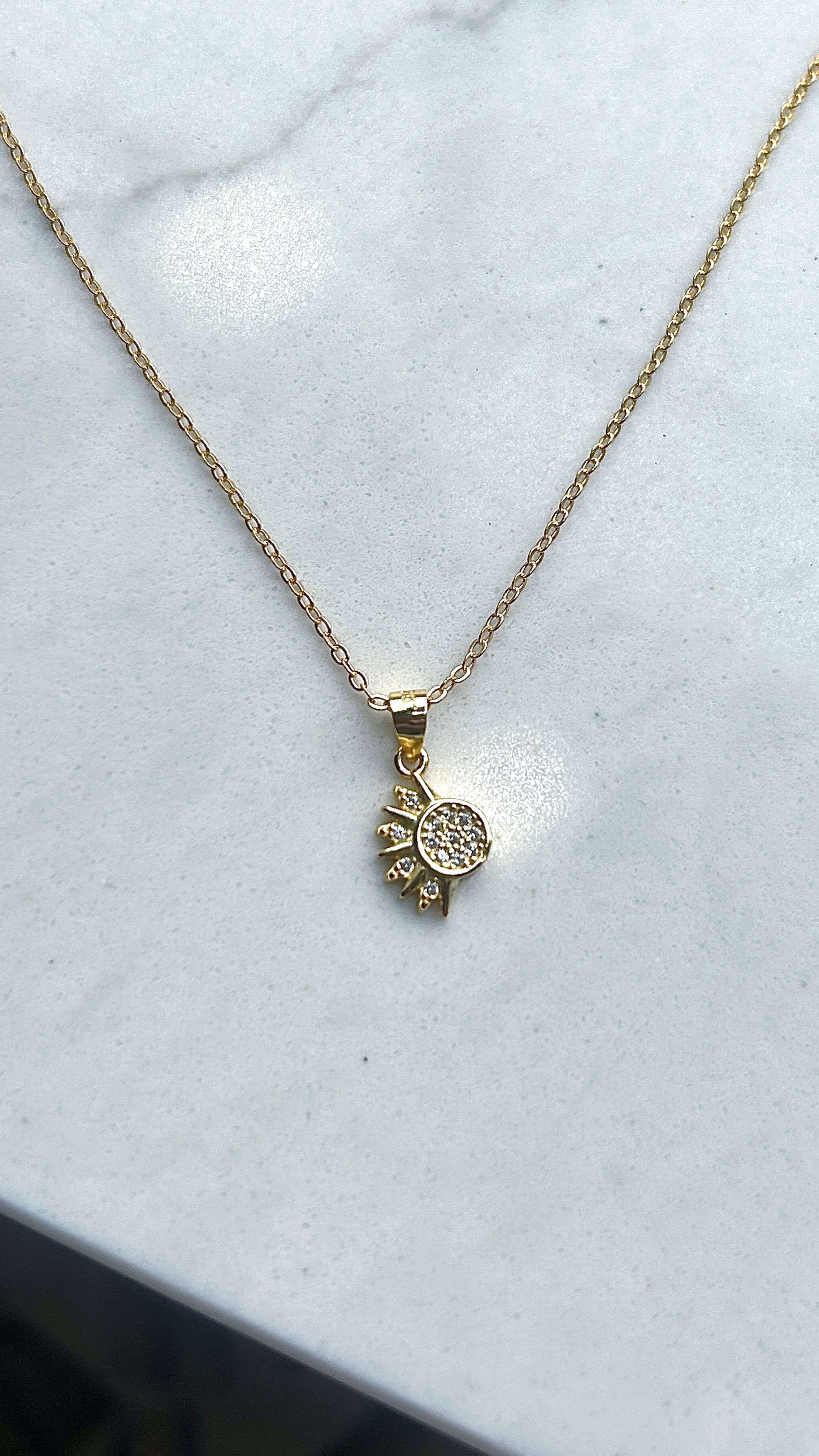 Sun Pendant Necklace 