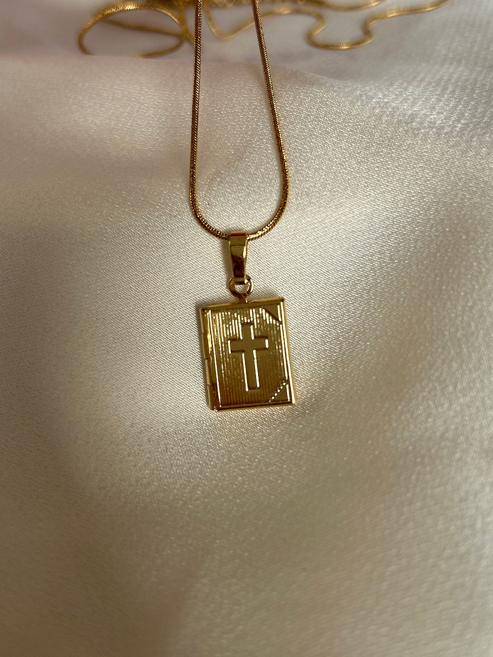 Thumbnail: Tiny Holy locket Necklace