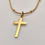Thumbnail: 18K Plated Gold Cross Necklace.