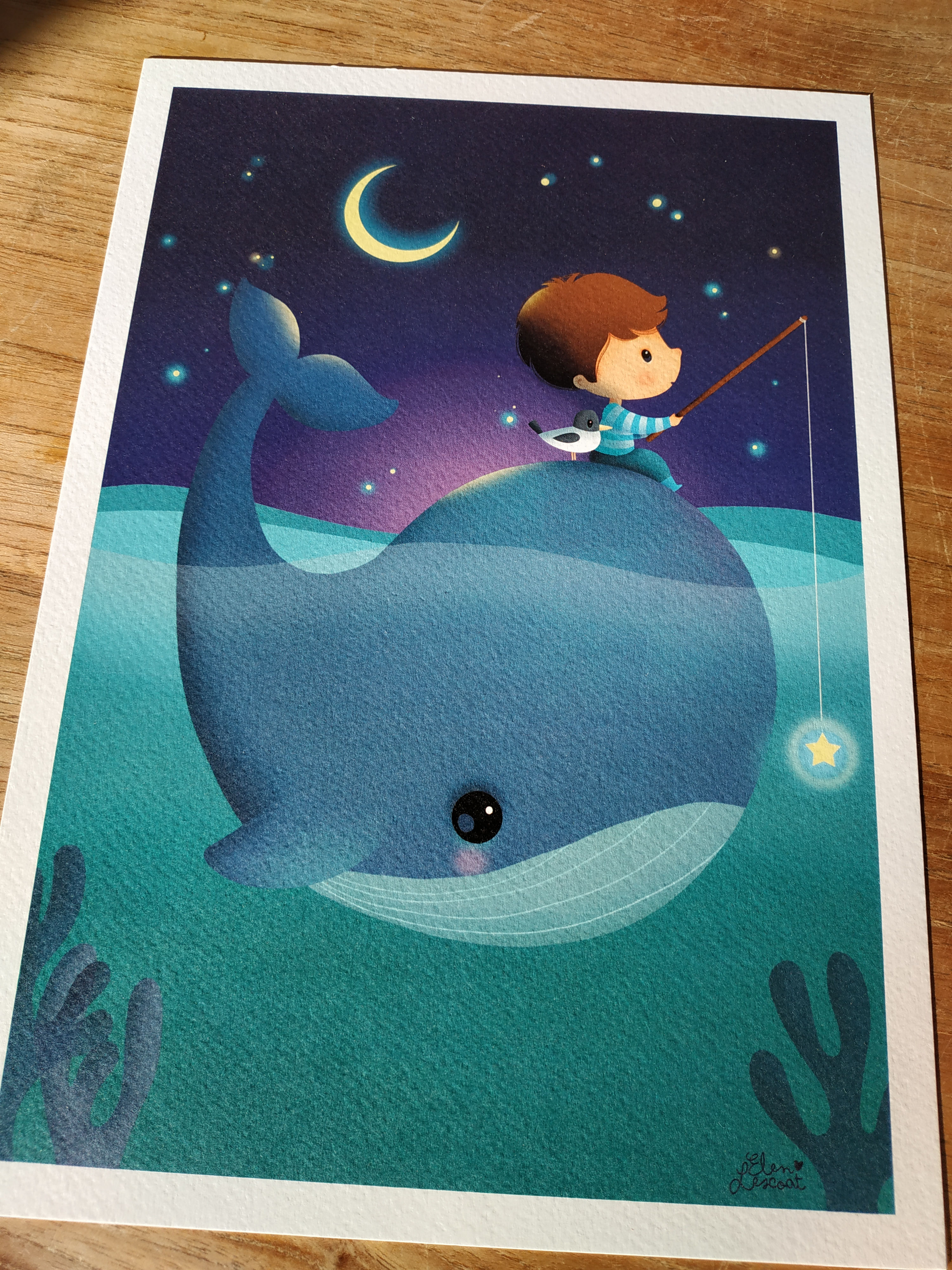 Impression sur papier d'art pêcheur d'etoile