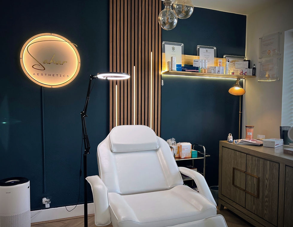 Private aesthetic clinic interior – Sahar Aesthetics near Peterborough
