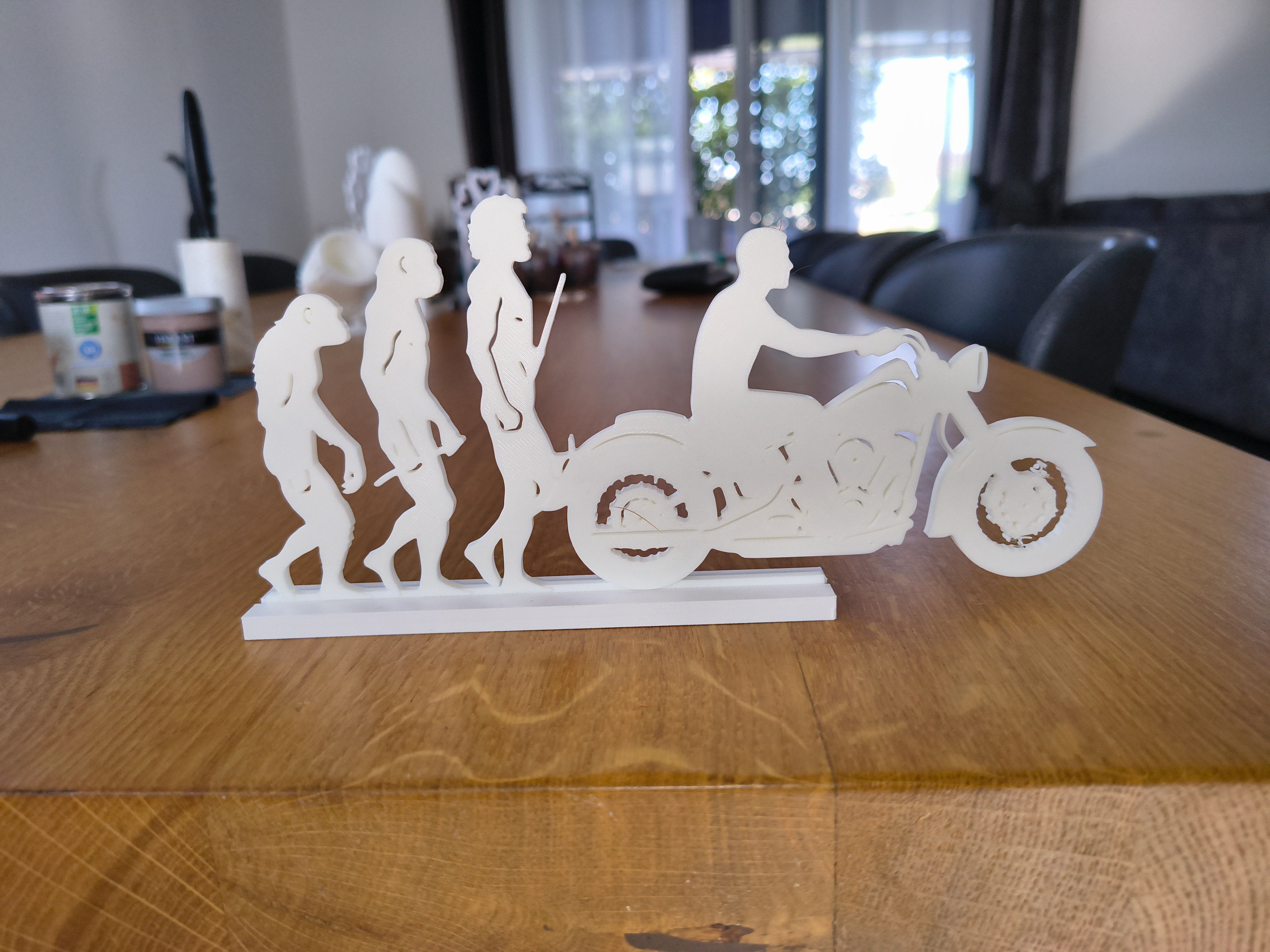Human Evolution – to male Harley Rider