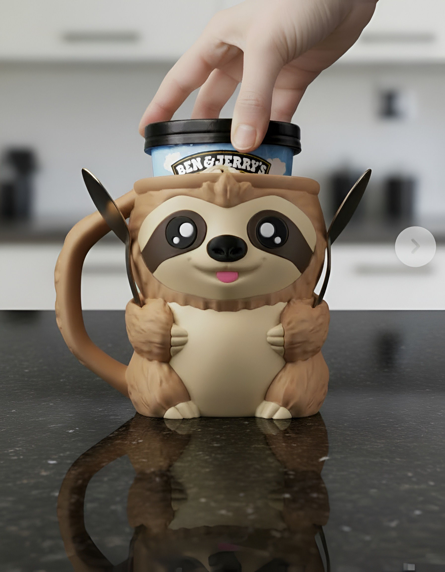 Sammy the Sloth Pint Ice Cream Holder